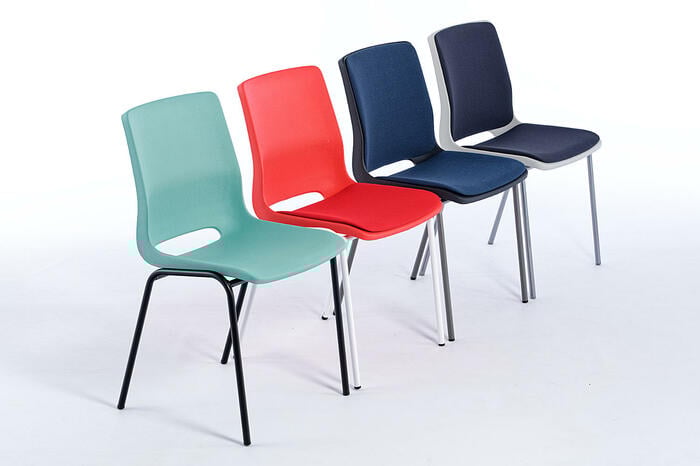 Gepolsterte Design Stapelstühle